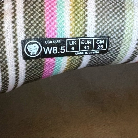 Geckos Man Women Canvas Slip-On Loafers Size 8.5 Arch Support Beige Casual Comfy - Picture 11 of 13